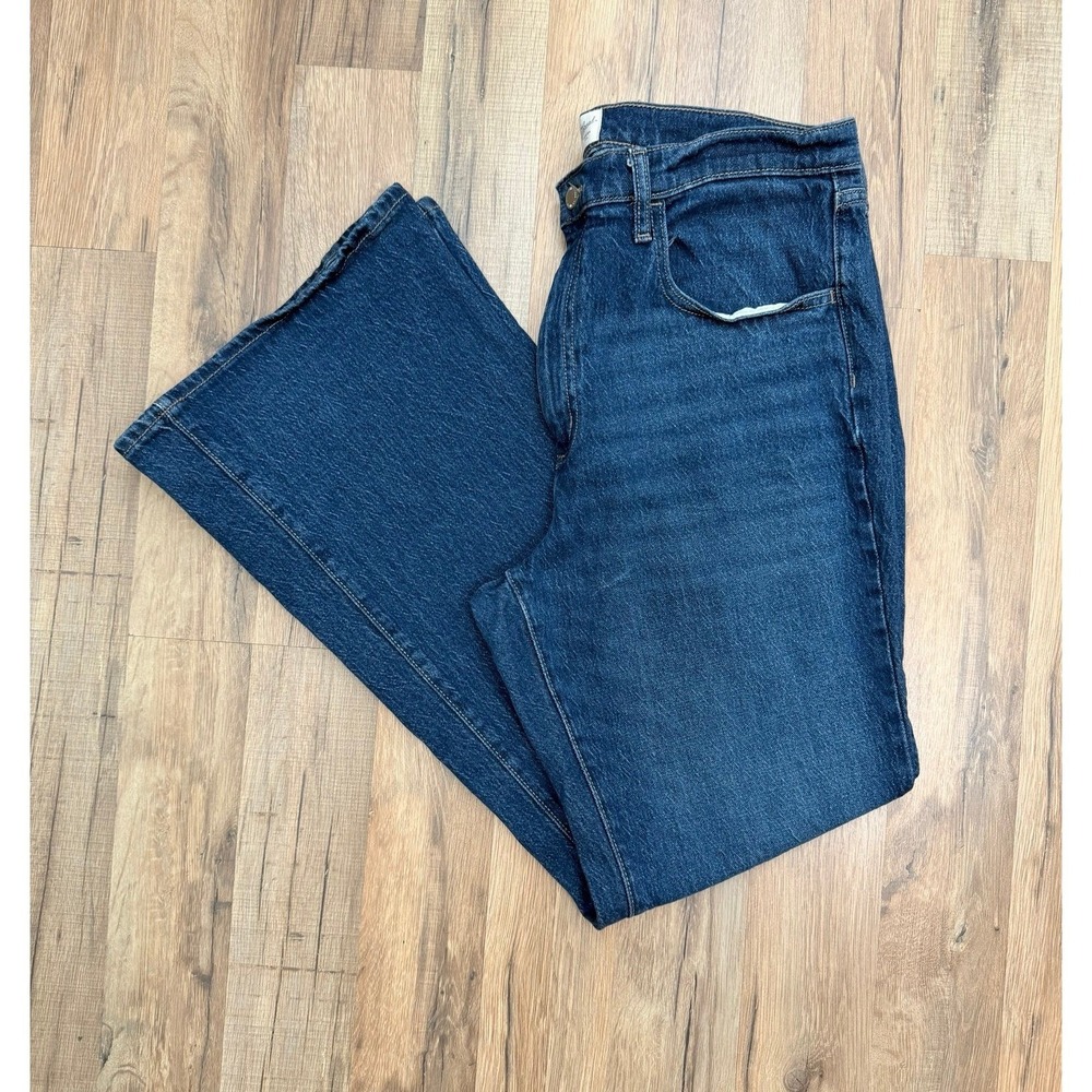 Universal Thread High Rise Flare Jeans Dark Wash Size 14R Stretch